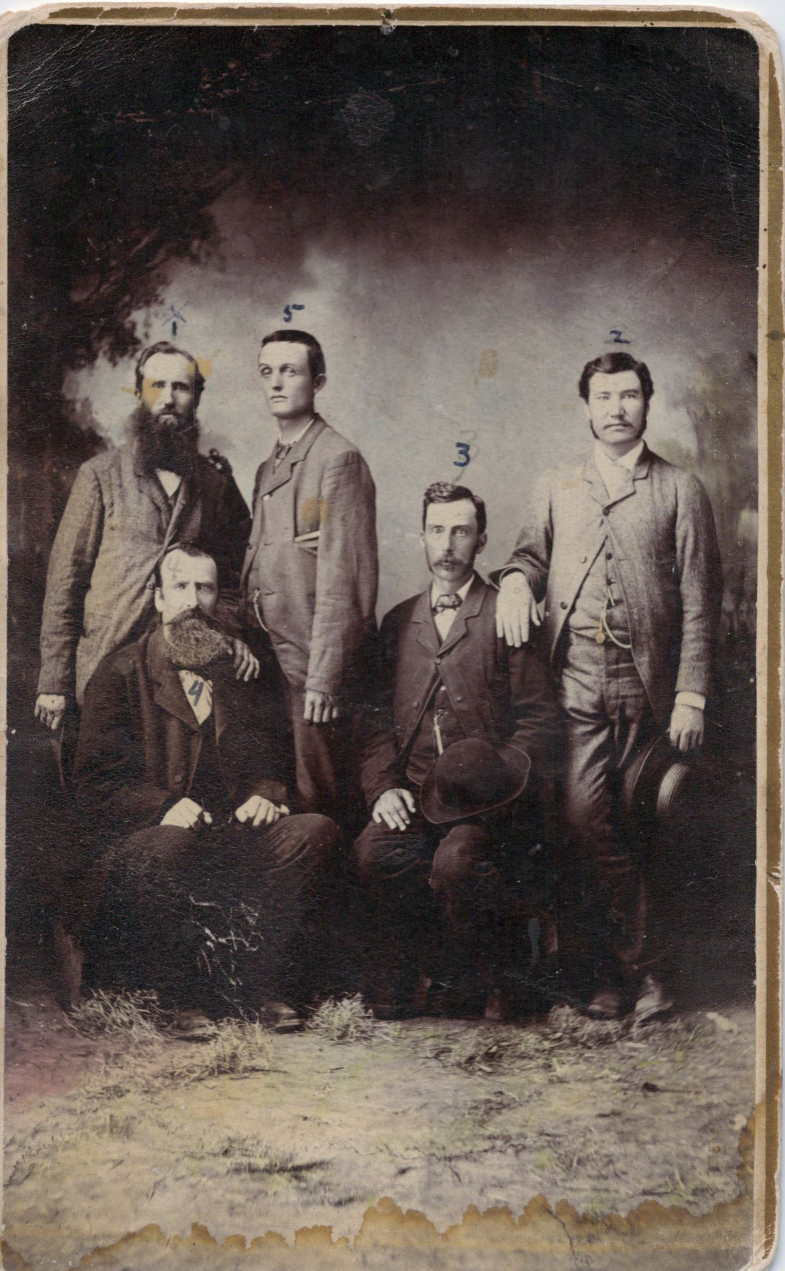 Southern States Mission Companions with John Henry Gibbs and William Shanks Berry,  1884